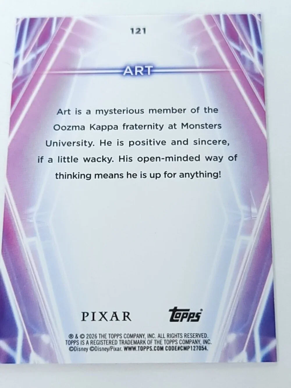 Art Topps 2026 Disney Neon Holo Parallel Refractor Limited 147/199 - Picture 4 of 4
